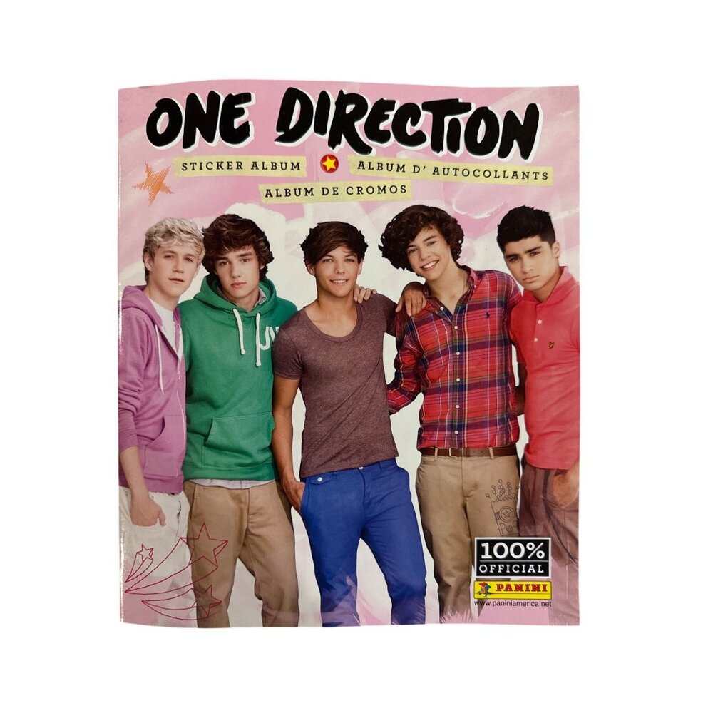 1D One Direction GROUP 10.5" x 9" Sticker Book w/Centerfold POSTER w/10 STICKERS